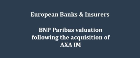 BNP Paribas valuation following the acquisition of AXA IM